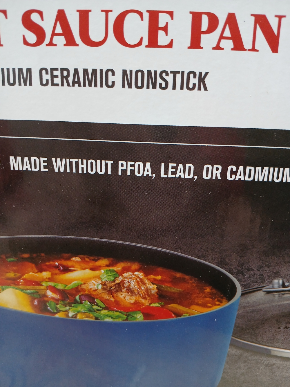1.5QT Ceramic Nonstick Sauce Pan - Blue - Picture 9 of 11